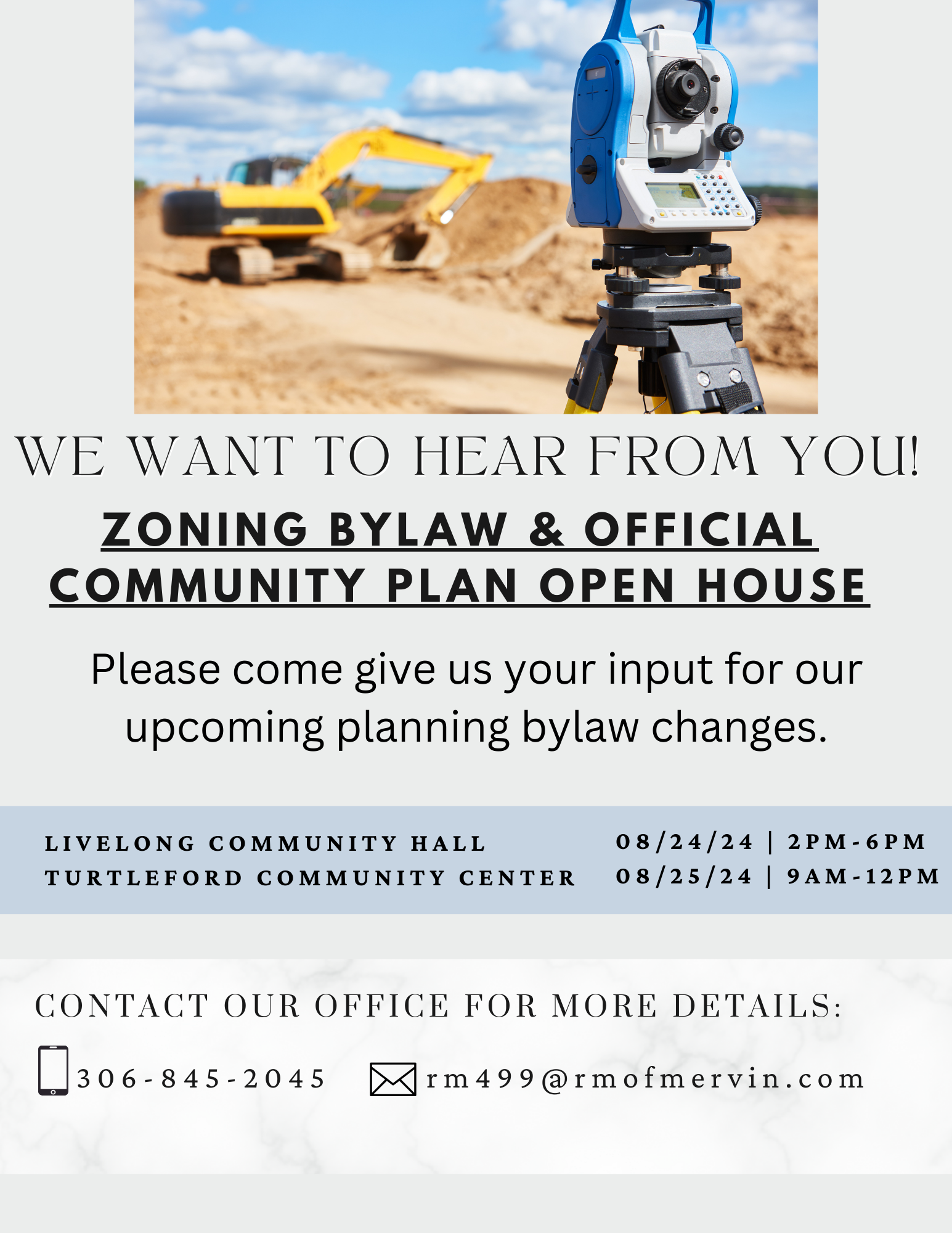 Zoning Bylaw & Official Community Plan Open House