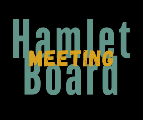 Aspen Cove Hamlet Board Meeting