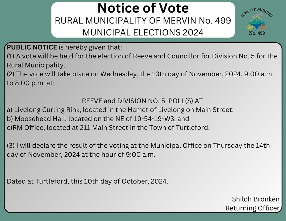 Notice of Vote