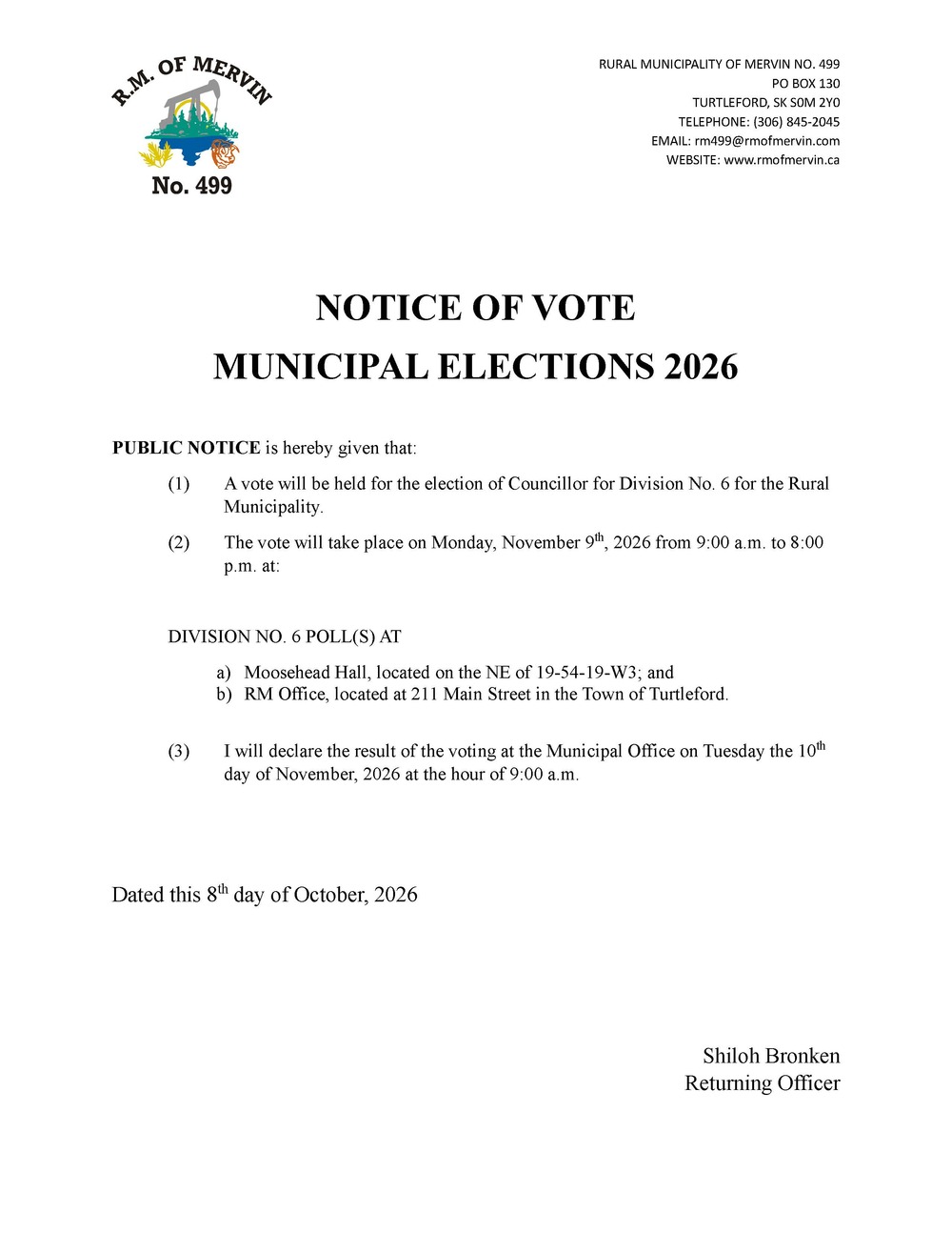2026 Municipal Election