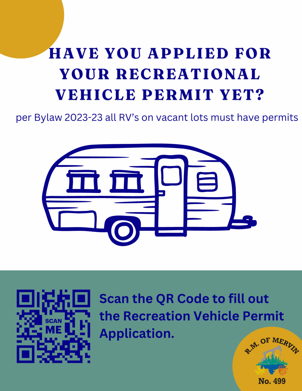 Have you got your Recreational Vehicle Permit yet?
