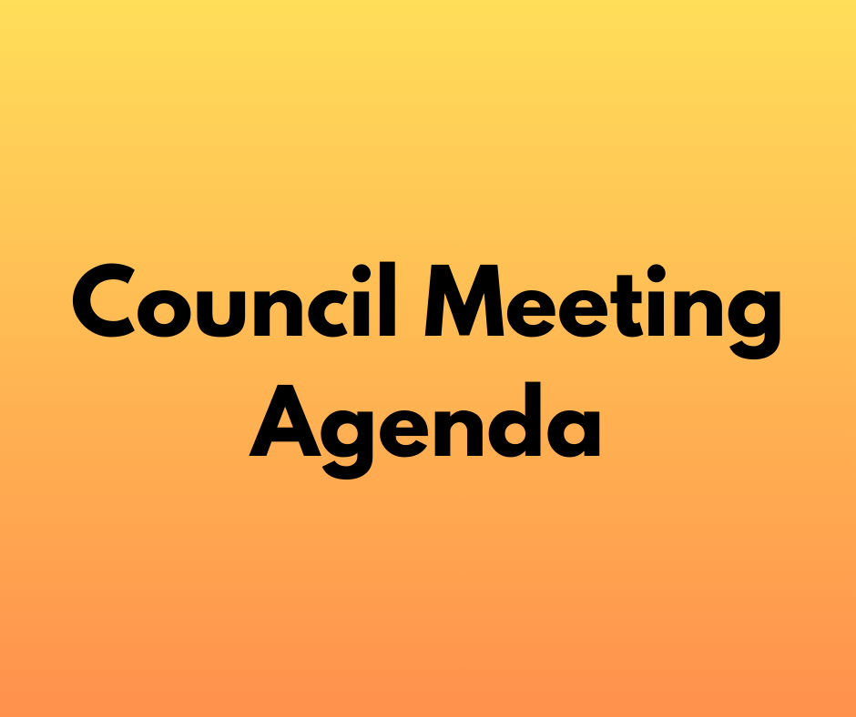 November 10, 2025 Council Meeting Agenda