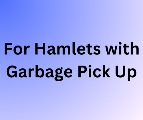 Hamlets with Garbage Pick Up