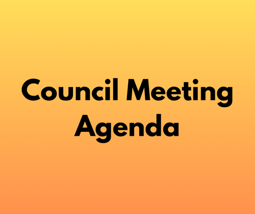 Council Meeting Agenda- January 14, 2025