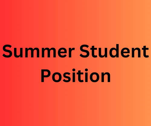 Summer Student Position